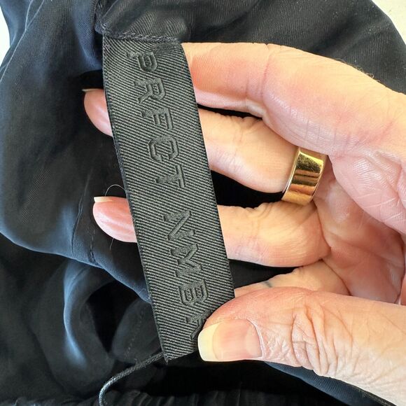 NWT PRFCT NMBR Black Satin Open Side Waistband Drawstring Shorts M - Picture 9 of 14